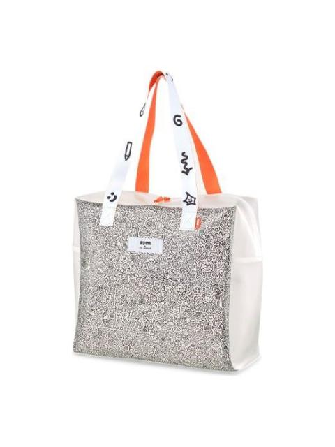 PUMA PUMA x MR.Doodle Shopper Bag 'White Black Orange' 077438-01