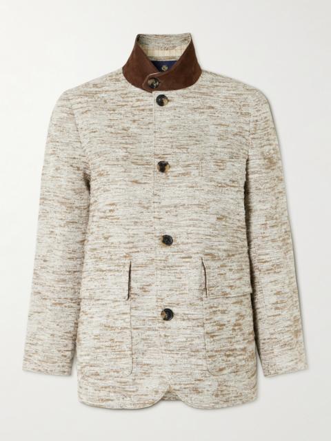 Loro Piana Roadster Suede-trimmed Textured-cotton Jacket