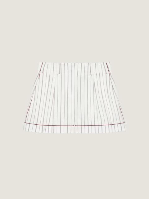 Givenchy STRIPED SHORTS IN COTTON AND SILK