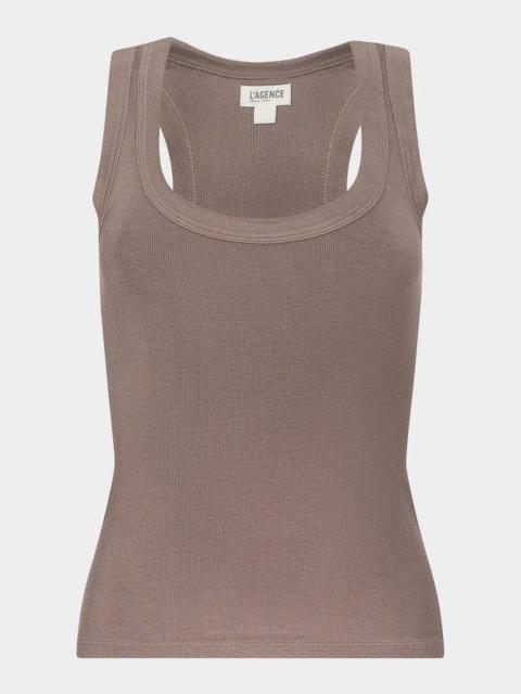 L'AGENCE Shania Racerback Tank Top