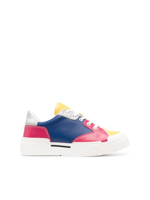 Moschino colour-block panel sneakers