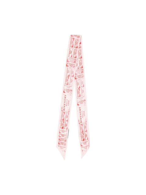 Givenchy logo-stamp silk scarf
