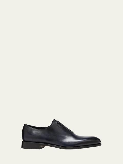 FERRAGAMO Men's Angiolo Wholecut Leather Oxfords