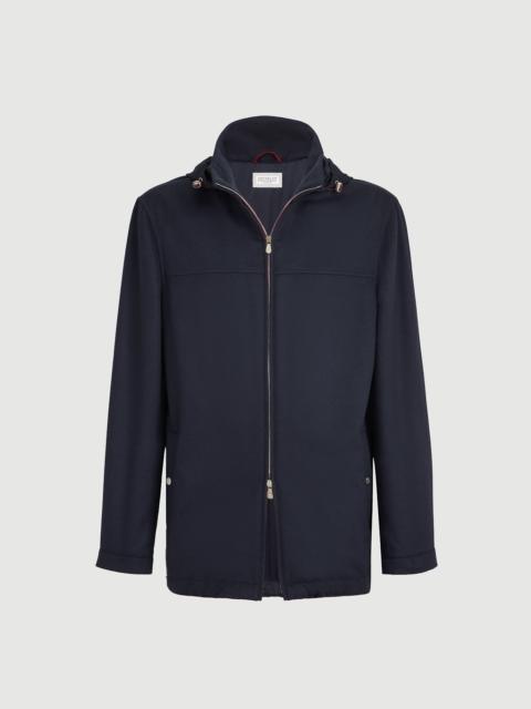 Brunello Cucinelli Lightweight cashmere flannel biker jacket