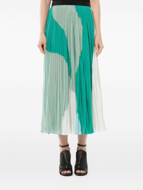 PUCCI pleated A-line skirt