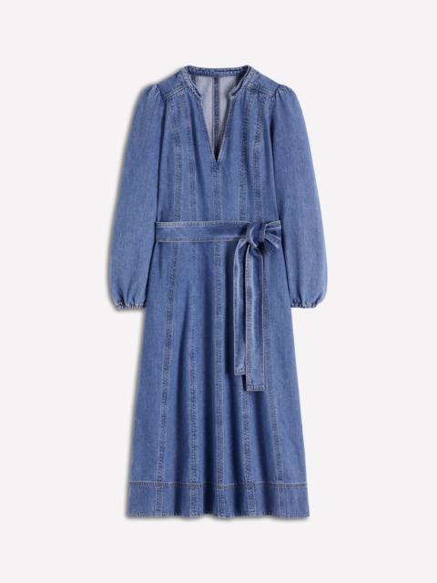BODEN Flared Panel Denim Dress-Mid Vintage