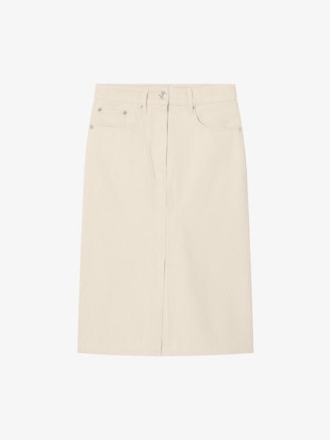 A.P.C. DENIM SPLIT SKIRT