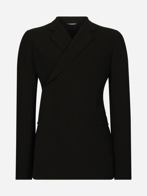 Dolce & Gabbana Fitted double-breasted stretch wool jacket