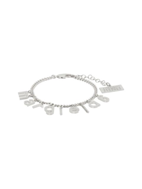 MM6 Maison Margiela logo-charm 팔찌