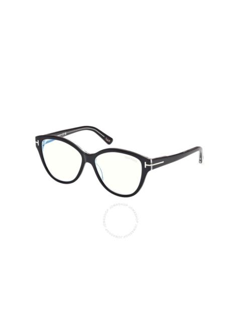 Tom Ford Blue Light Block Cat Eye Ladies Eyeglasses FT5954-B 003 54
