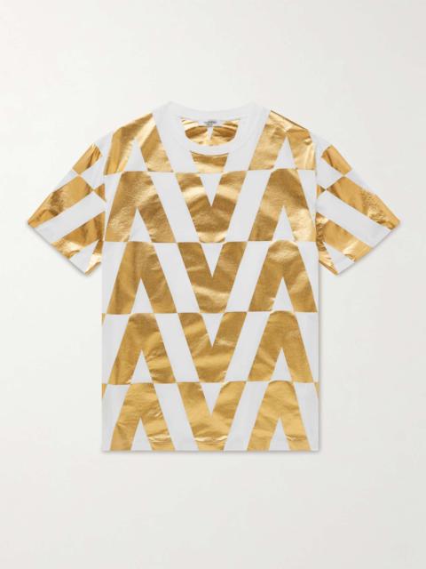 Valentino Logo-Print Cotton-Jersey T-Shirt