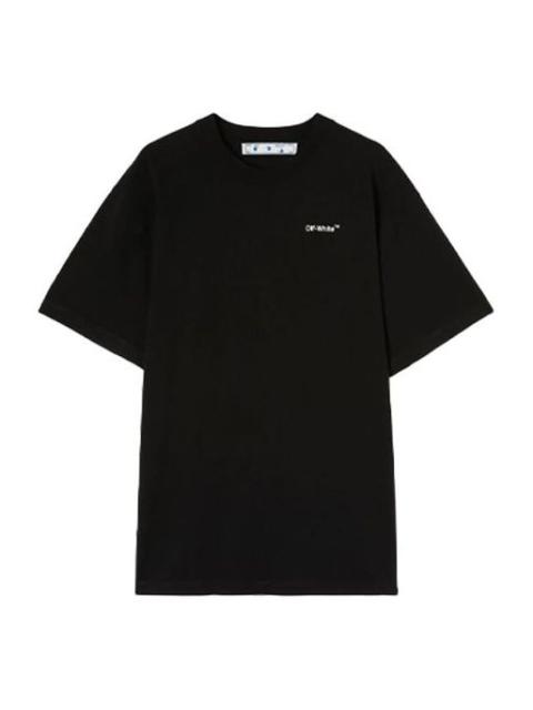 Off-White Off-White SS22 Arrow Short Sleeve Loose Fit Black OMAA038C99JER0051001