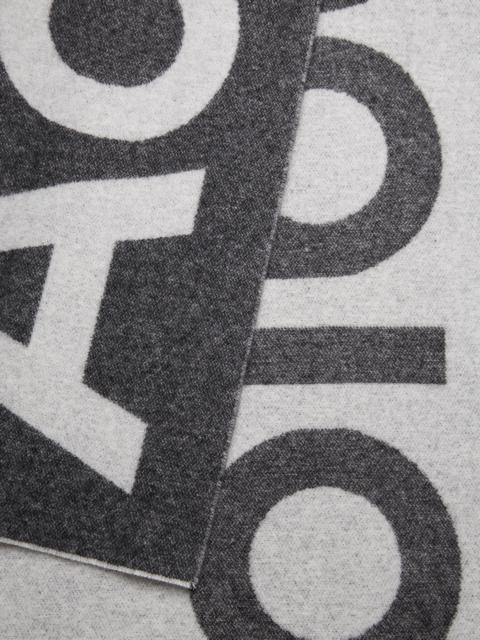 Acne Studios Logo-jacquard scarf - Black