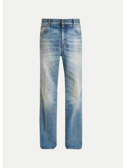 AMIRI Men's MA Fit Faded Denim Jeans