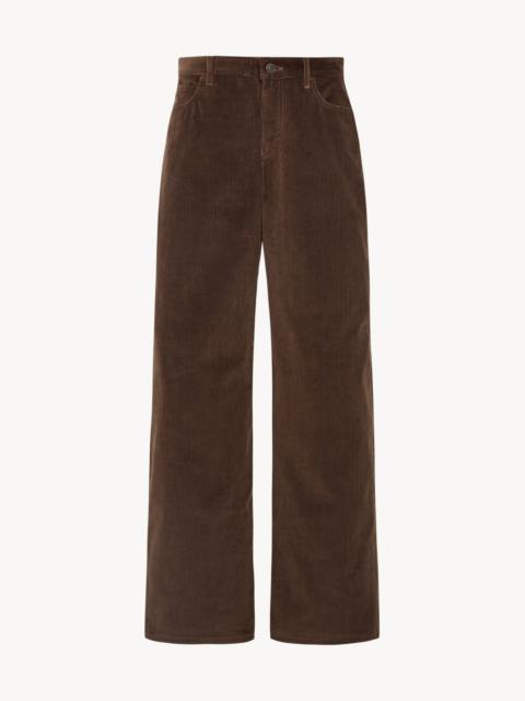 Eglitta Pant in Cotton Cashmere Corduroy