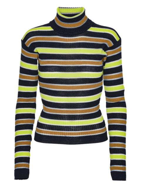 HENRIK VIBSKOV striped roll-neck sweater