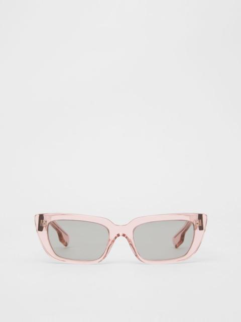 Burberry Bio-acetate Rectangular Frame Sunglasses