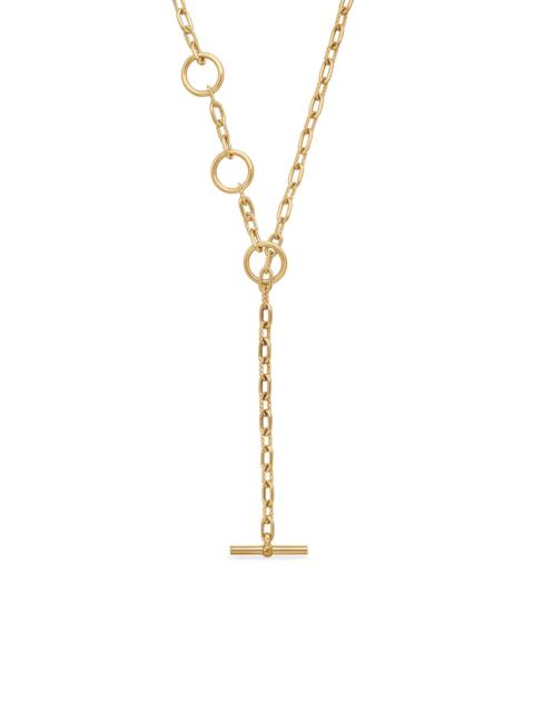 DAVID YURMAN Women's DY Madison Three Ring Chain Necklace in 18K Yellow Gold, 3MM - Gold
