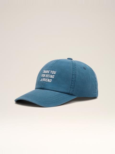 AMI Paris BLUE COTTON "THANK YOU FOR BEING A FRIEND" CAP