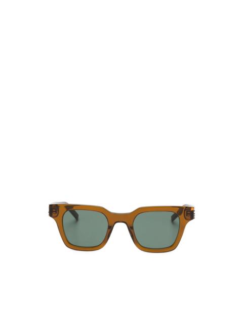 SAINT LAURENT logo square-frame sunglasses
