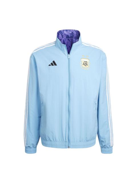 adidas Argentina Anthem Jacket Men's Sports Soccer Running Top Light Blue HF3948