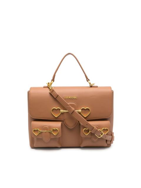 Moschino logo-detail satchel-bag