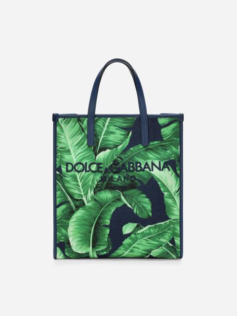 Dolce & Gabbana Small printed canvas shopper