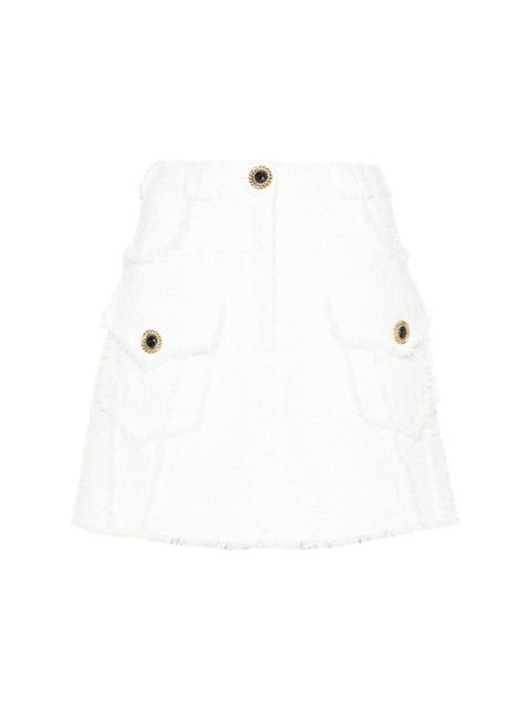 A-line tweed miniskirt