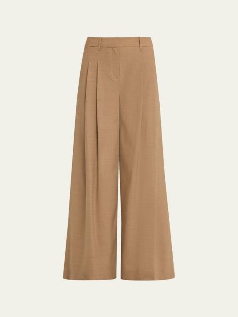 TWP Next Didi Stretch Wool Wide-Leg Trousers