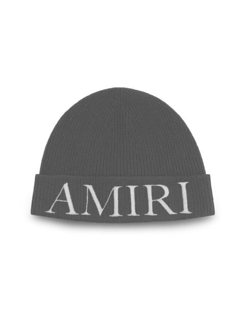 AMIRI Men's Logo Wool Beanie - Stone