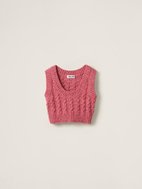 Wool and cashmere top