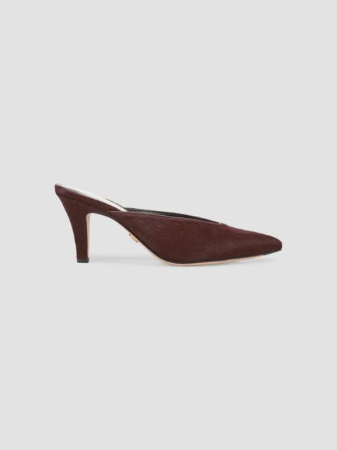 VERONICA BEARD Women's Rochelle 75MM Calf Hair Mules - Burgundy
