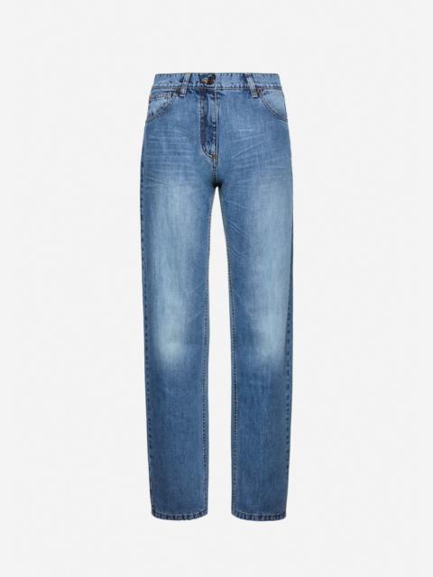 MAGDA BUTRYM Straight-leg denim pants in light blue