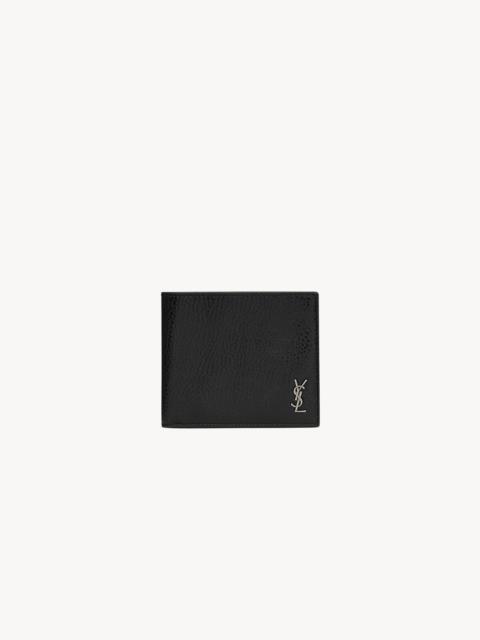 TINY CASSANDRE EAST/WEST WALLET IN GRAINED LEATHER