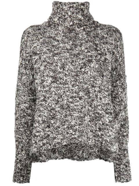 ADAM LIPPES bouclé wool turtleneck jumper