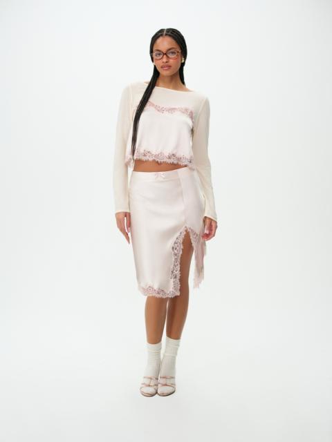 For Love & Lemons Sydney Midi Slip Skirt
