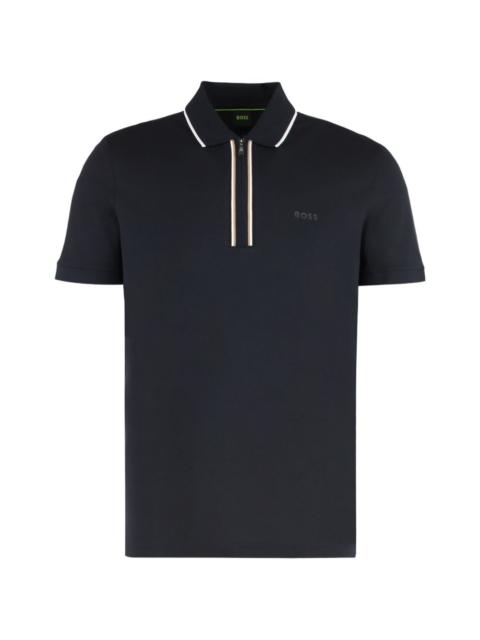 BOSS half-zip polo shirt