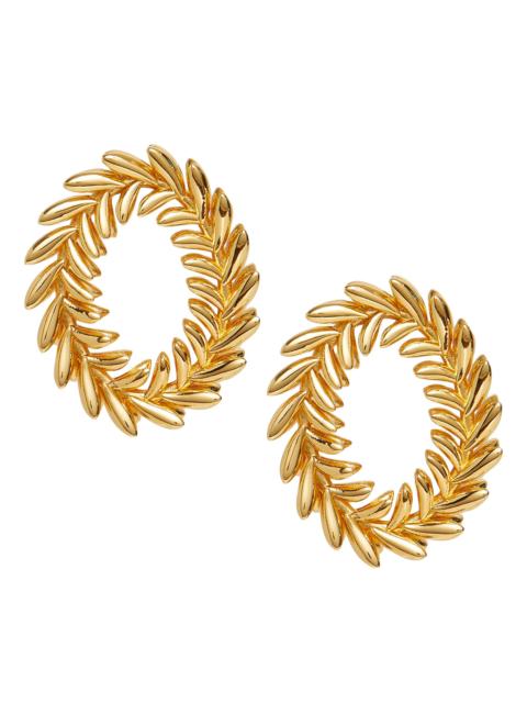 LELE SADOUGHI Women's Oval Wreath 14K-Gold-Plated Earrings - Gold