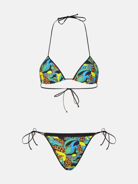 Reina Olga 'SAM' GREEN POLYAMIDE BLEND BIKINI