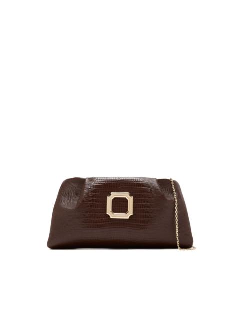 MALONE SOULIERS Vittoria textured rectangular clutch bag