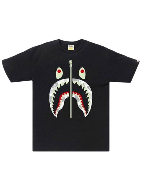 BAPE Space Camo Shark Tee 'Black'