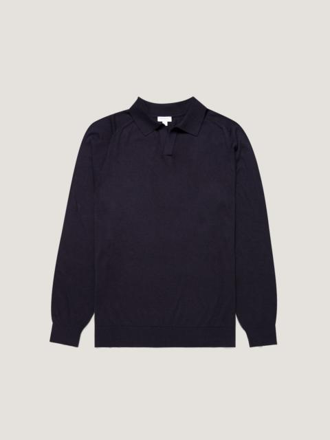 Sunspel Sea Island Cashmere Polo Shirt