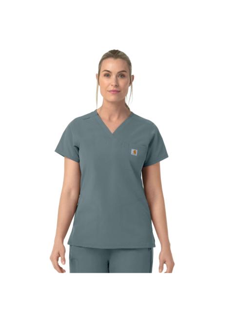 Carhartt Women's Rugged Flex FLD V-Neck Scrub Top