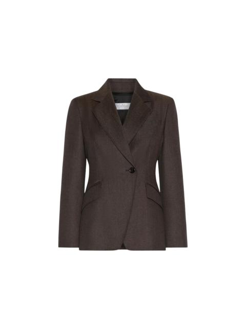 Max Mara Tailored Blazer in Denim Effect Wool