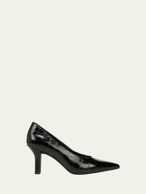 Vince Diane Croco-Embossed Pumps
