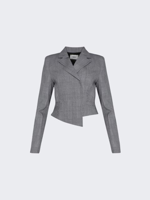COPERNI Cropped Double Breasted Jacket Black And White