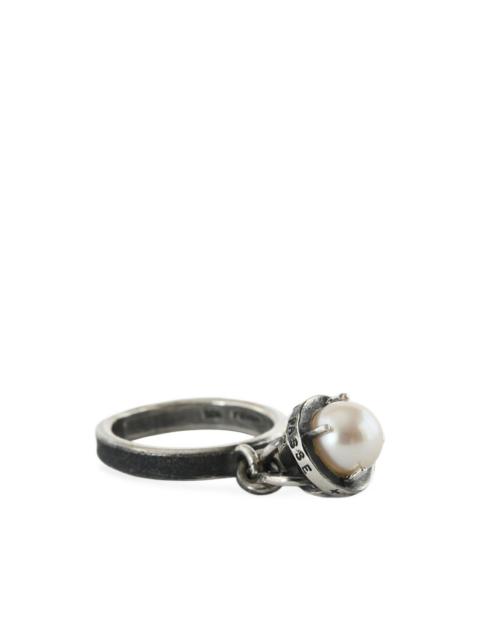 DETAJ pearl-embellished charm ring