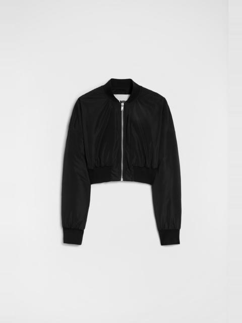 Jil Sander Taffeta Cropped Bomber Jacket