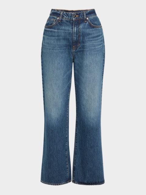 VERONICA BEARD Dylan High-Rise Straight Ankle Jeans