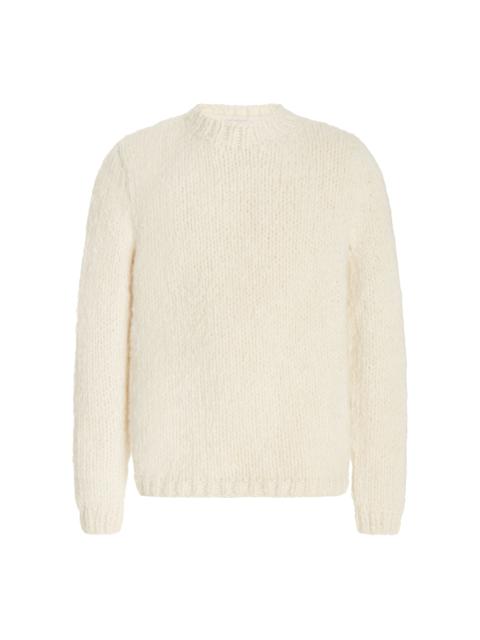GABRIELA HEARST Lawrence Knit Sweater in Ivory Welfat Cashmere